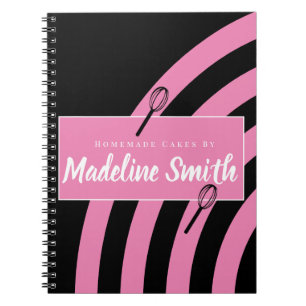Caderno Espiral Panificação Ganha Gato De Bolo Rosa Pinto