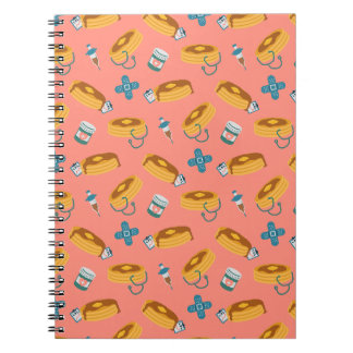 Caderno Espiral Panquecas Cor-de-Rosa de Doutor
