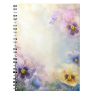 Caderno Espiral Pansy Abstrato Sonhador