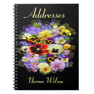 Caderno Espiral Pansy  ~ Address Book