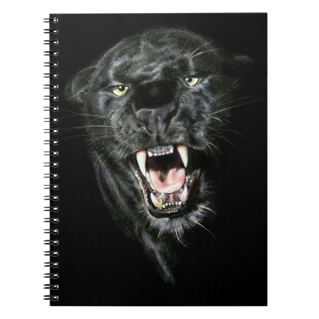 Caderno Espiral Pantera Negra (Frente)