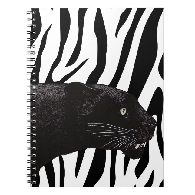 Caderno Espiral Pantera Negra por Toshi Yoshida (Frente)