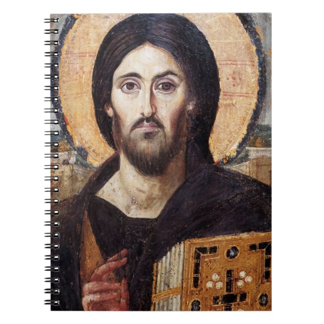 Caderno Espiral Pantocrator cristo (Frente)