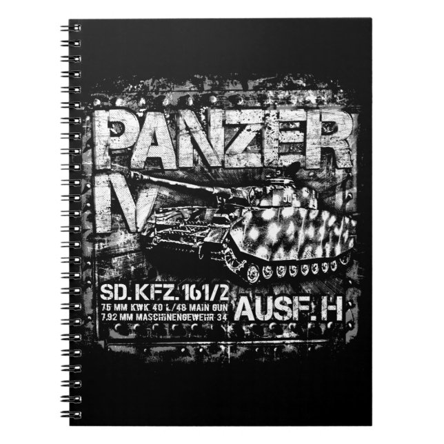 Caderno Espiral Panzer IV (Frente)