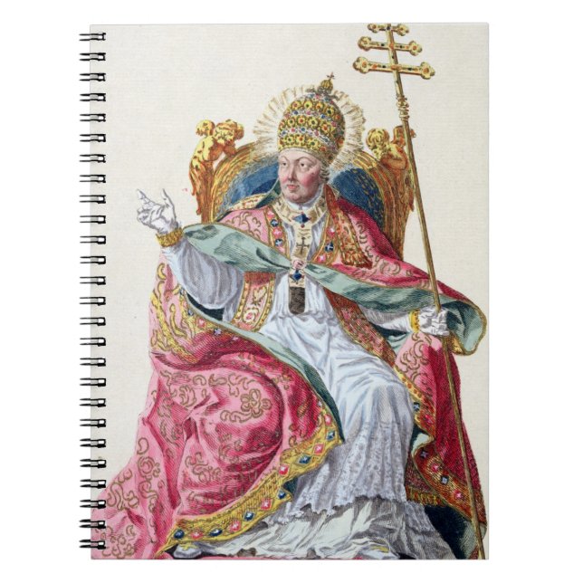 Caderno Espiral Papa Pius VI (1717-99) 'de DES Estampes de (Frente)