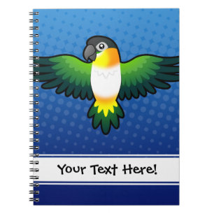Caderno Espiral Papagaio Cartoon Caique / Agapornis / Pionus / Pap