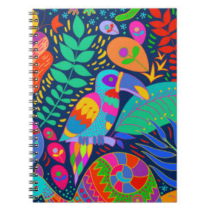 Caderno Espiral Papagaio do Jungle Australiano Canguru Coala