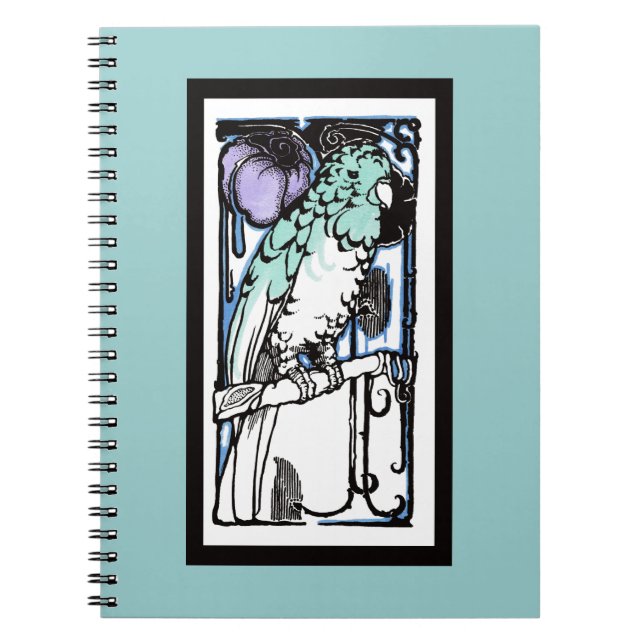 Caderno Espiral Papagaio dos anos 20 (Frente)