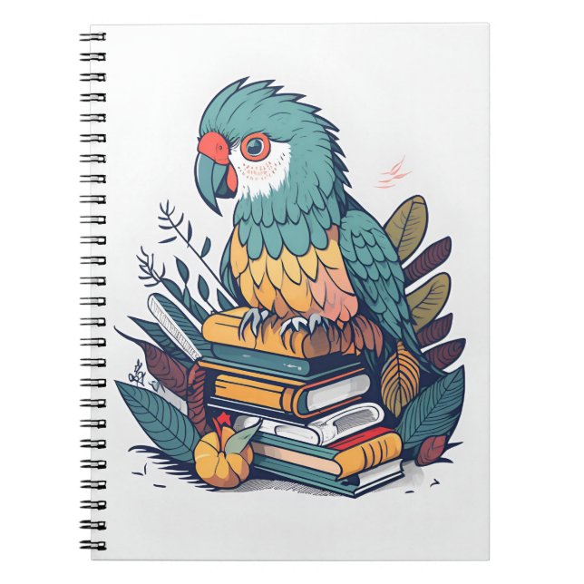 Caderno Espiral papagaio giro 1 (Frente)