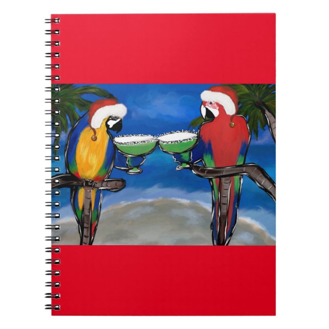 Caderno Espiral Papagaio Papai Noel (Frente)