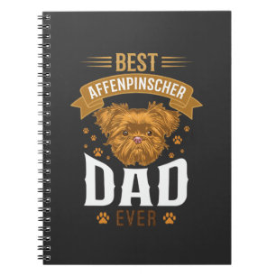 Caderno Espiral Papai Affenpinscher Cachorro Mais Cara de Cachorro