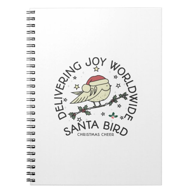 Caderno Espiral Papai noel Bird (Frente)