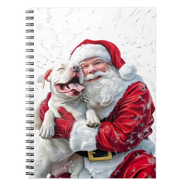 Caderno Espiral Papai Noel & Pitbull (Frente)
