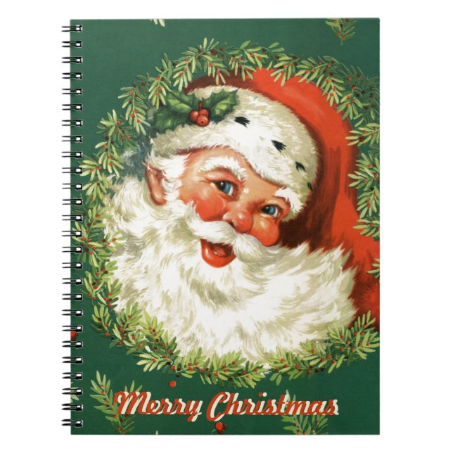 Caderno Espiral Papai noel retro Photobook (Frente)