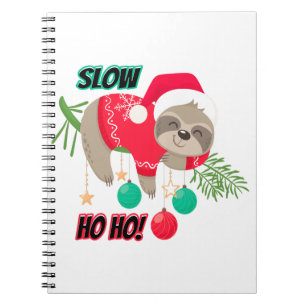 Caderno Espiral Papais noeis bonitos e engraçados, sangramento len