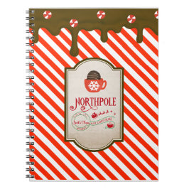 Caderno Espiral Papais noeis do Polo Norte Compram Felizes Festas 