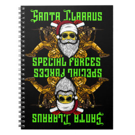 Caderno Espiral Papais noeis, forças especiais, exército