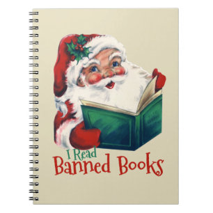 Caderno Espiral Papais noeis Lê Livros Banidos
