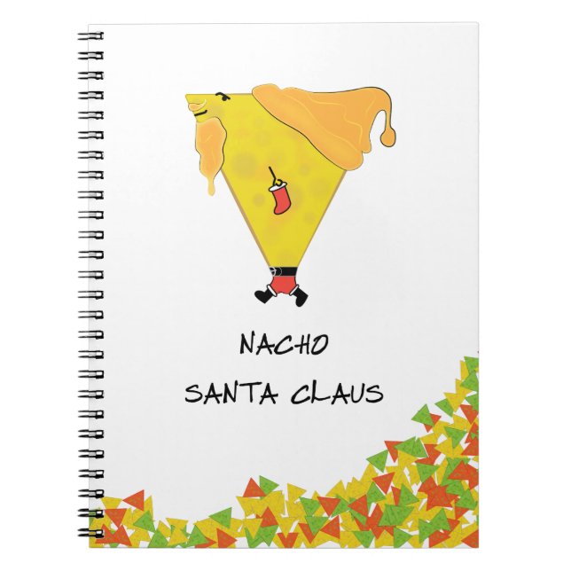 Caderno Espiral Papais noeis Nacho com Chips (Frente)