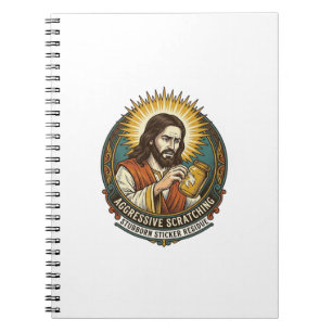 Caderno Espiral Papel de Adesivo Resíduo de Loja Enfadonho Jesus D