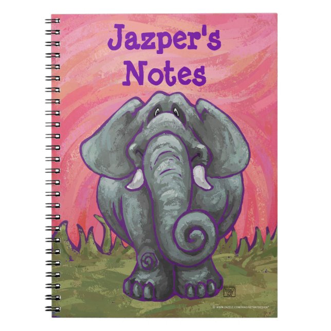 Caderno Espiral Papel de carta elefante (Frente)