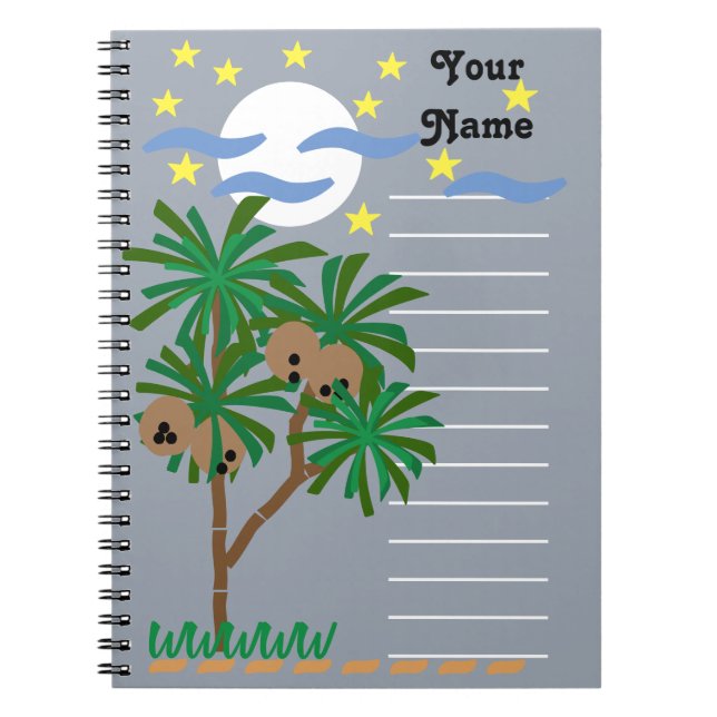 Caderno Espiral Papel de carta "Símbolos Abstrato" (Frente)