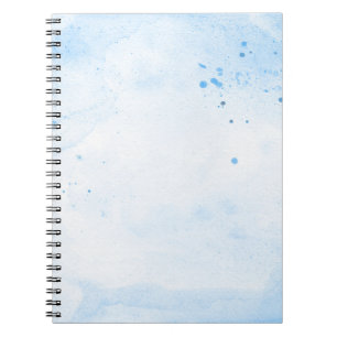 Caderno Espiral Papel de cor azul-aquática de fundo