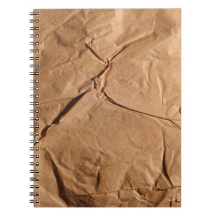 Caderno Espiral Papel de embrulho de reciclado. Textura.
