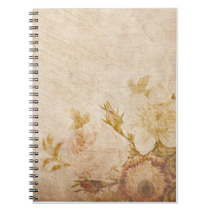 Caderno Espiral Papel de Nota Antiga Antiquada
