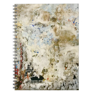 Caderno Espiral Papel de parede castanho e vermelho