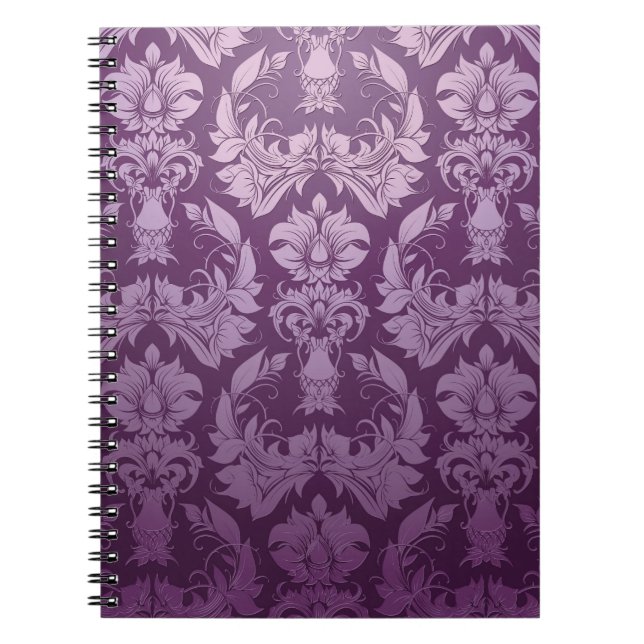 Caderno Espiral Papel de parede clássico: Design de imagem sem cos (Frente)