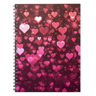 Caderno Espiral Papel de parede cor-de-rosa do fundo de Digitas
