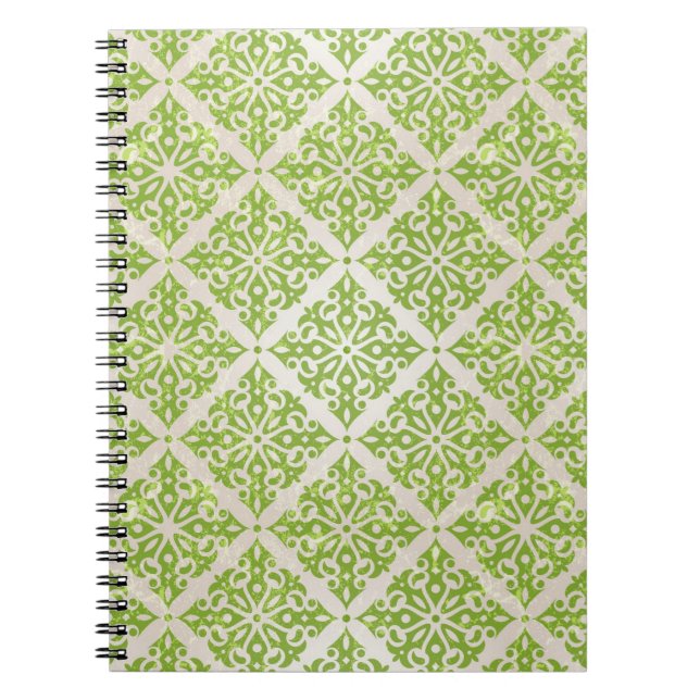 Caderno Espiral Papel de parede do vintage (Frente)