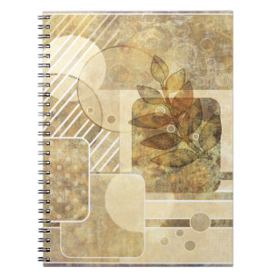Caderno Espiral Papel de parede floral antigo