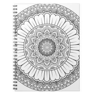 Caderno Espiral Papel de parede para ornamento da Rosette mandala