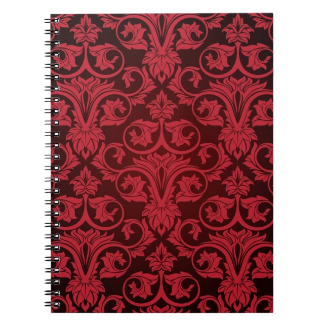 Caderno Espiral Papel de parede vermelho 2 (Frente)