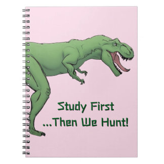 Caderno Espiral Papel para Notebook Espiral na Escola T-Rex Dinoss