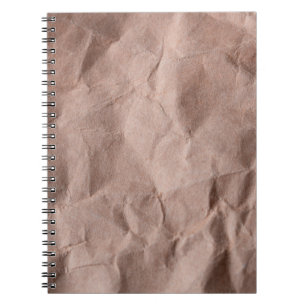 Caderno Espiral Papel rústico amassado