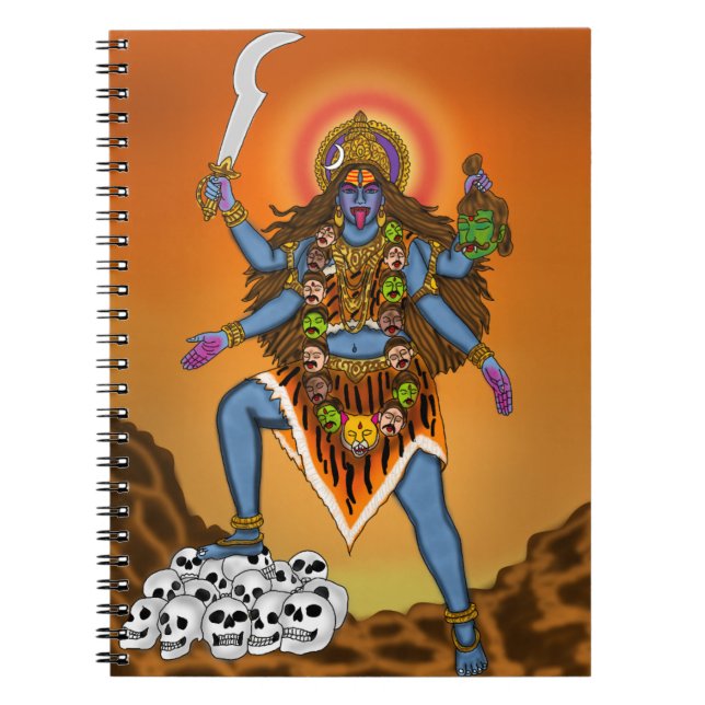 Caderno Espiral Papelaria da Deusa Kali (Frente)