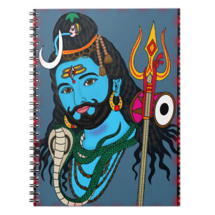 Caderno Espiral Papelaria Rosto de Shiva