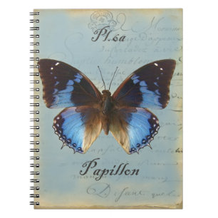 Caderno Espiral Papillon bleu