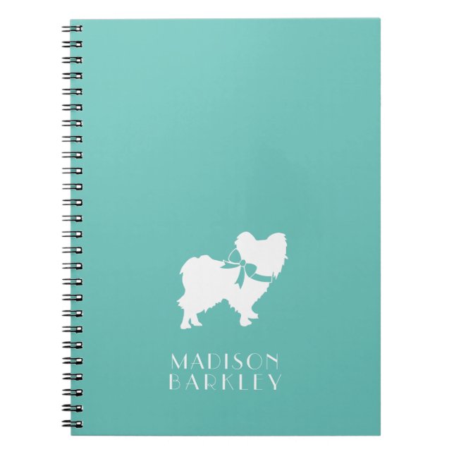 Caderno Espiral Papillon Dog Puppy (Frente)