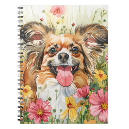 Caderno Espiral Papillon Journal – Watercolor Dog Cover