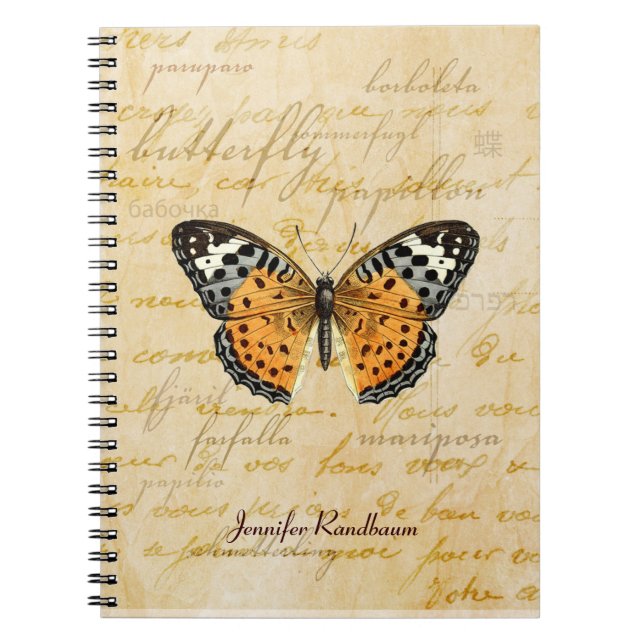 Caderno Espiral Papillon Words Notebook (Frente)