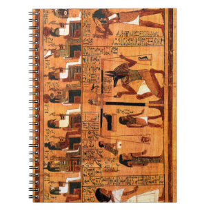 Caderno Espiral Papiro Real Egípcio