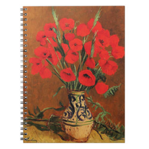 Caderno Espiral Papoulas, arte fina de Stefan Luchian,