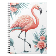 Par de Flamingos Tropicais
