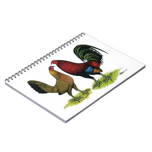 Caderno Espiral Par Gamefowl