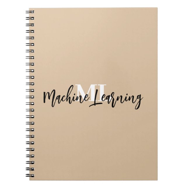 Caderno Espiral Para Amantes de Aprendizado de Máquina e Codificad (Frente)