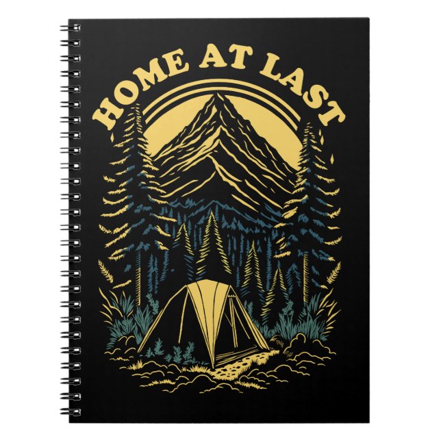 Caderno Espiral Para Casa - Acampamento (Frente)